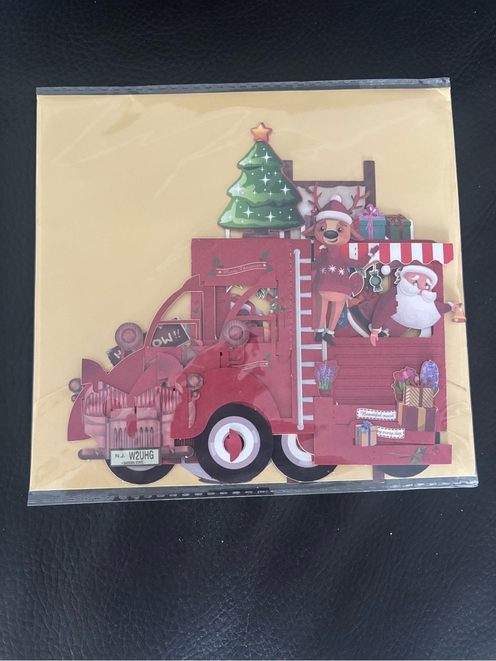 Christmas Santa and Snowman Pop Up Card - Picture 8 of 8